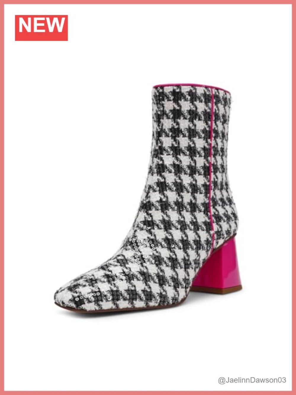 Betsey Johnson Stevie Ankle Boots Pointed Toe Block Heel Womens Shoes